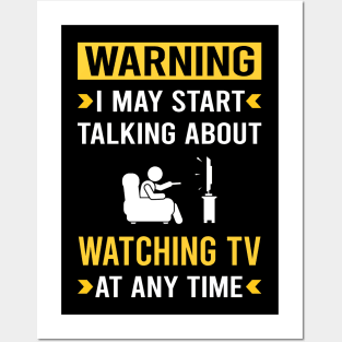 Warning Watching TV Posters and Art